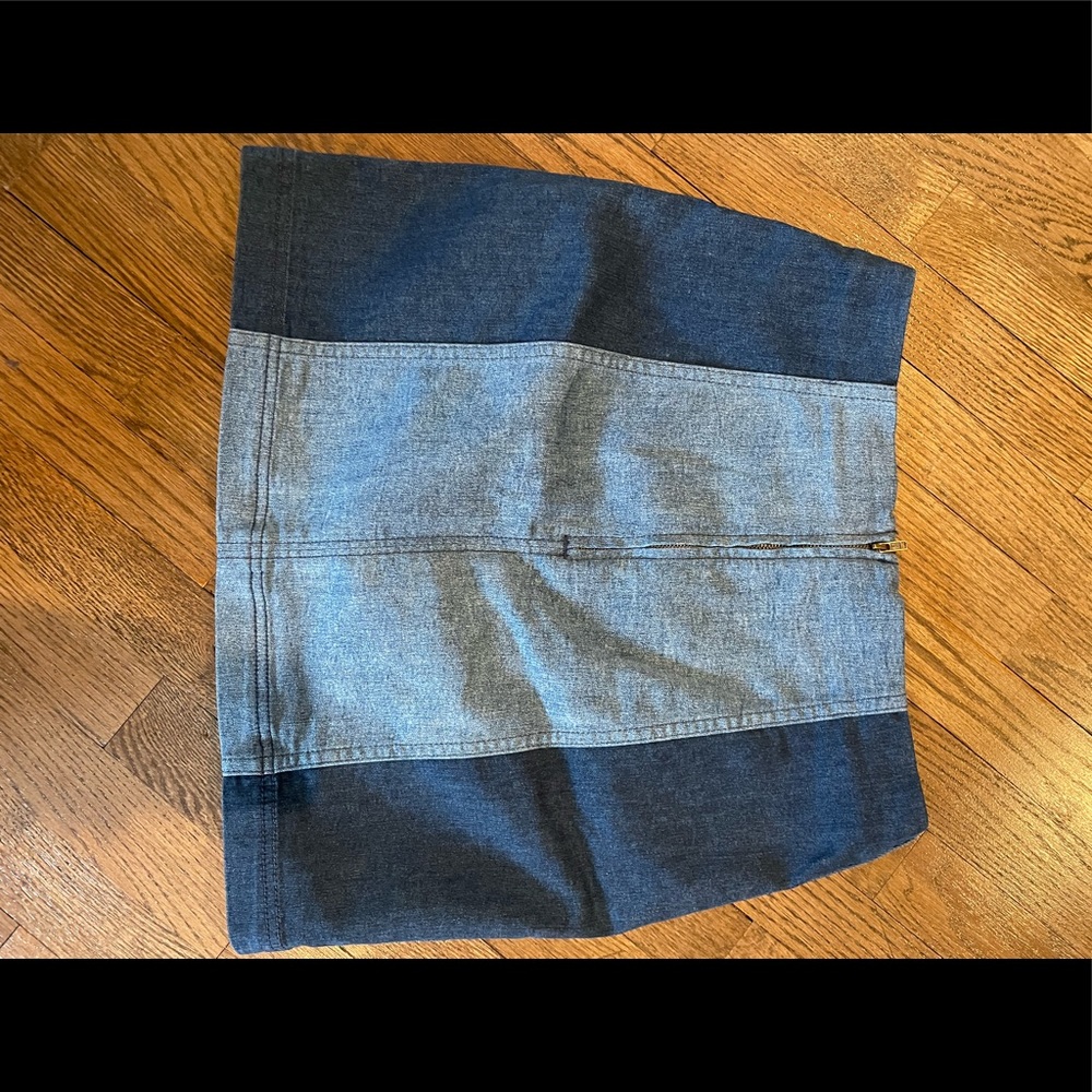 Free People Denim Stretch mini skirt size 10